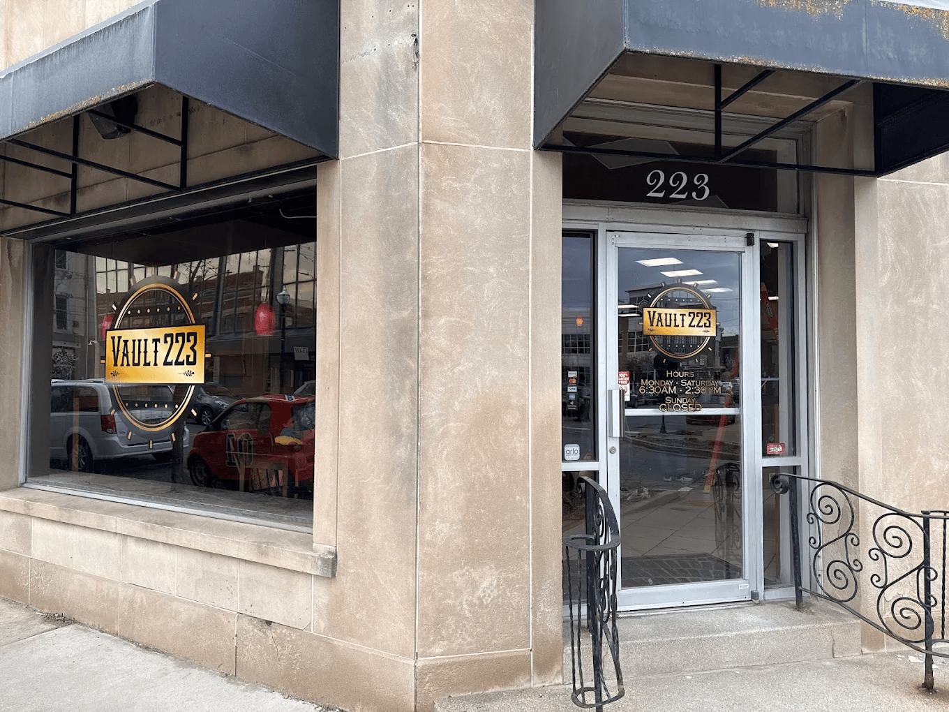 Vault 223 storefront at 223 North Main Street in downtown Kokomo